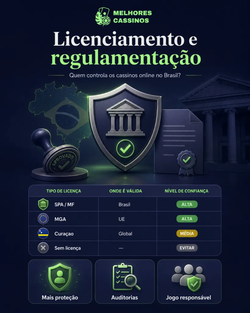 Licenciamento e regulamentação: quem controla os cassinos online?