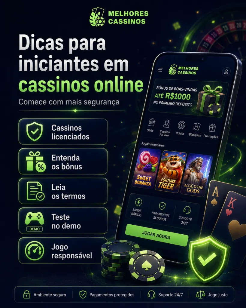 Dicas para iniciantes em cassinos online